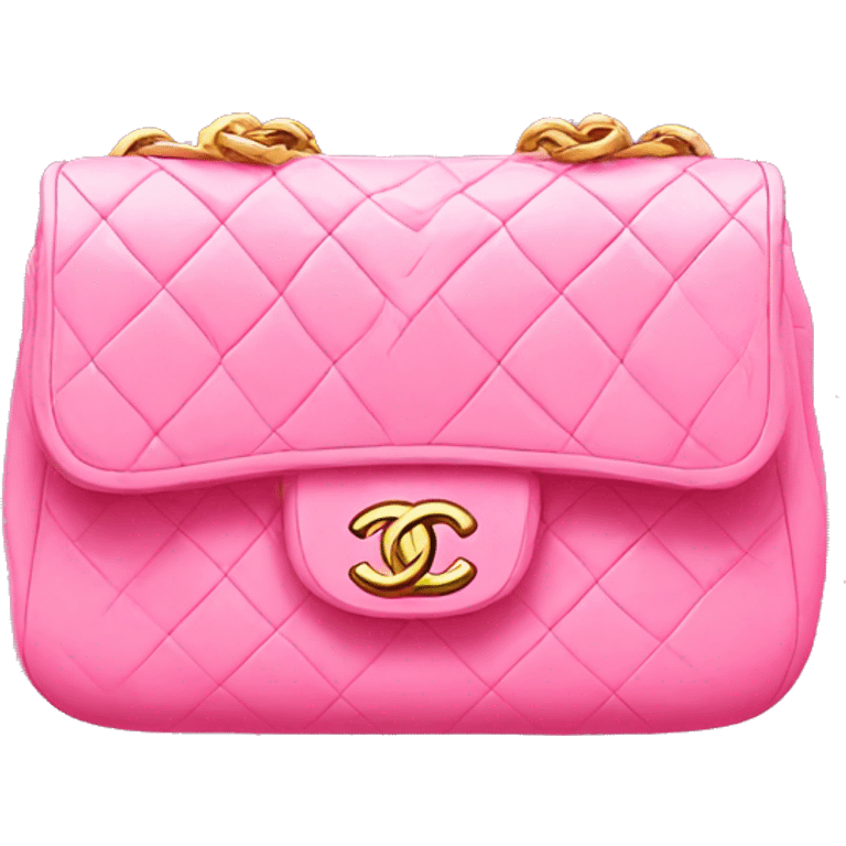 pink chanel purse emoji