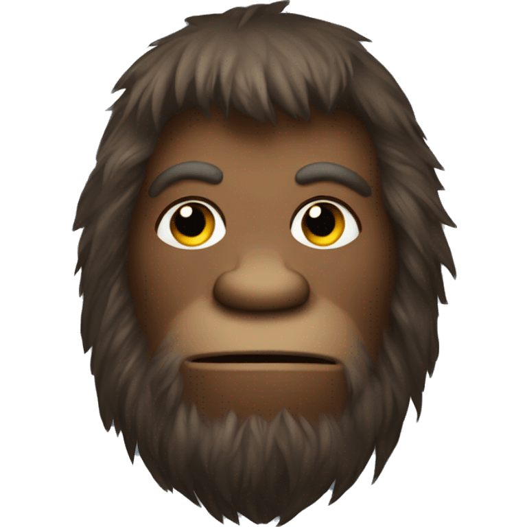 Bigfoot wearing flannel emoji