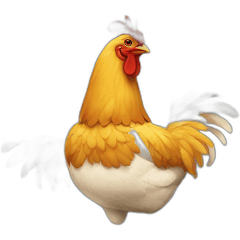 Don pollo on a chicken  emoji