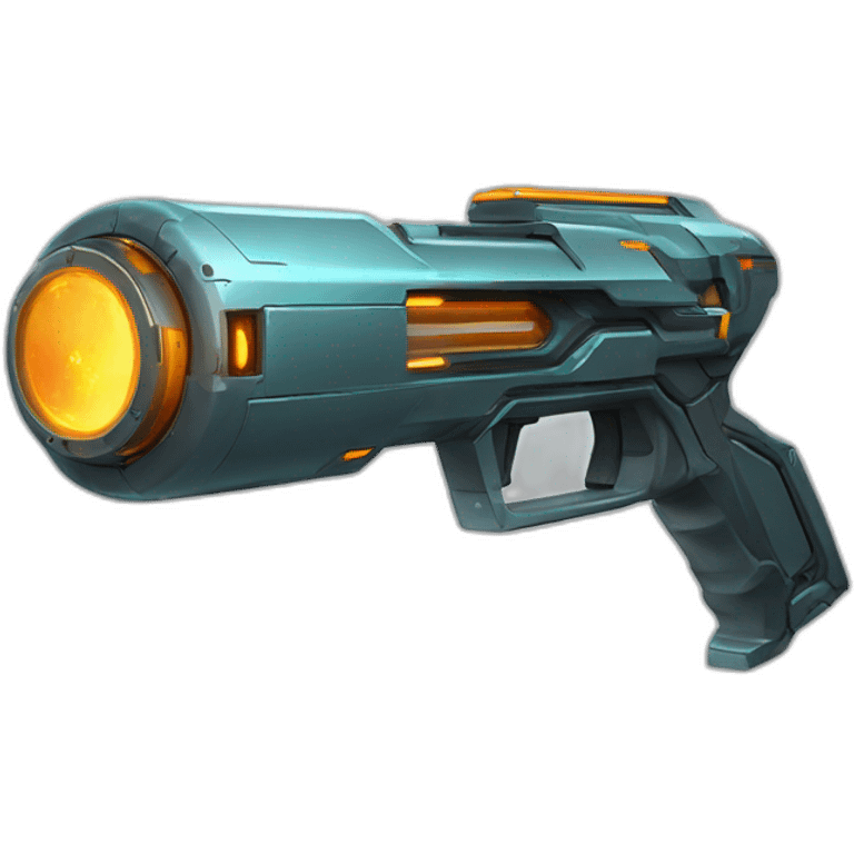 futuristic Gamma Ray 2 hand cannon sci-fi emoji