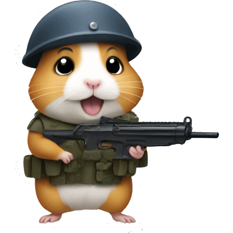 hamster soldier emoji