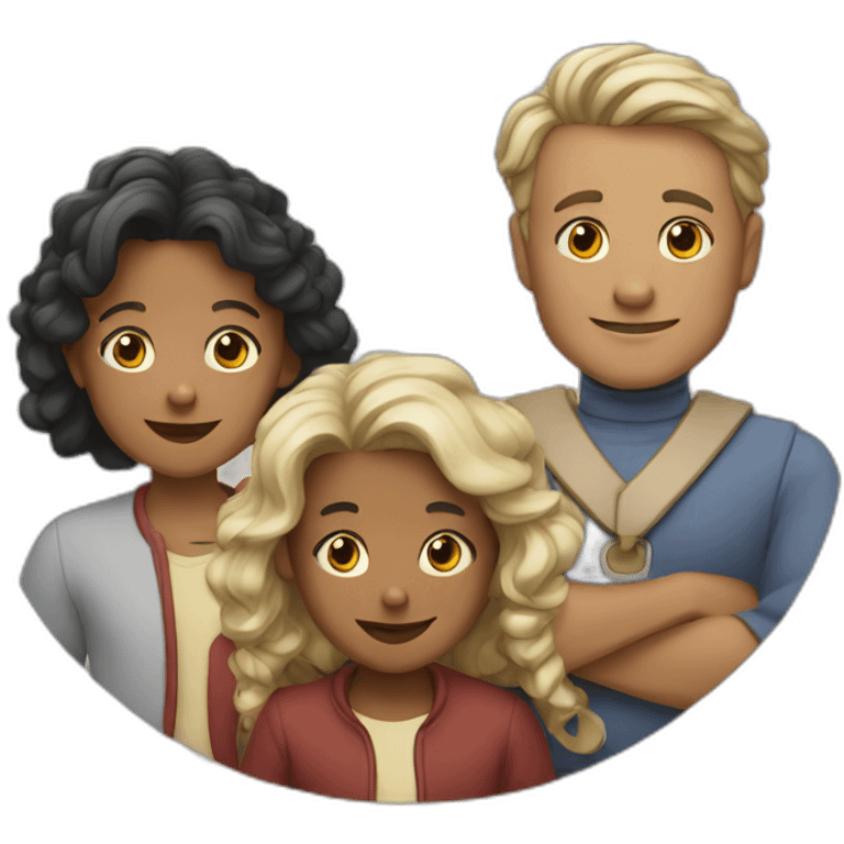 une famille. emoji