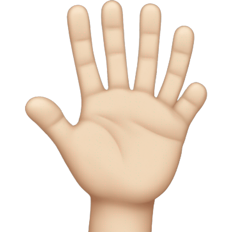 5-fingers-hand-with-only-index-up emoji