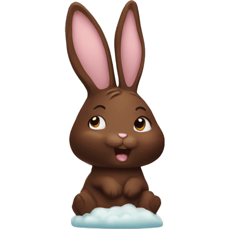 chocolate bunny cute emoji