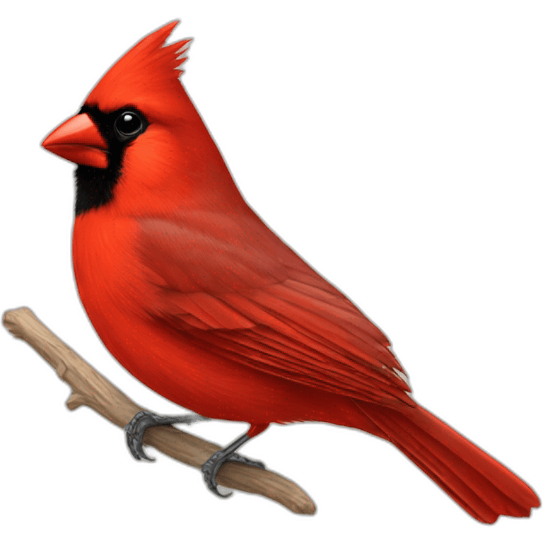 Red cardinal emoji