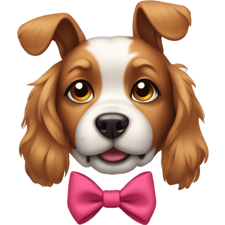 dog with bow  emoji