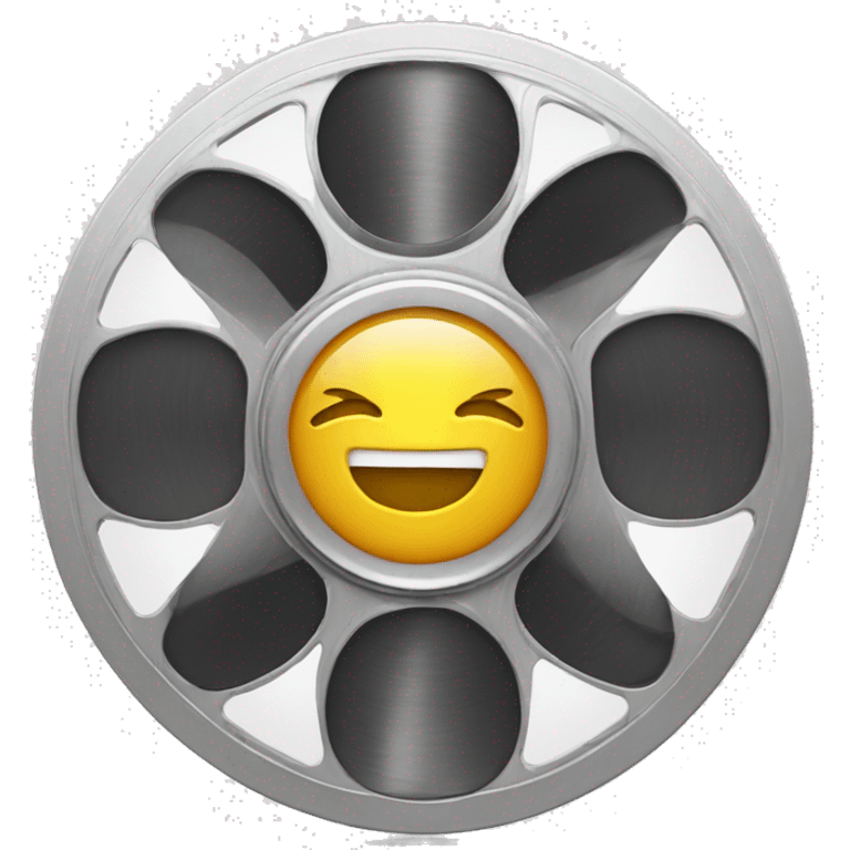 a smartphone with a film reel emoji