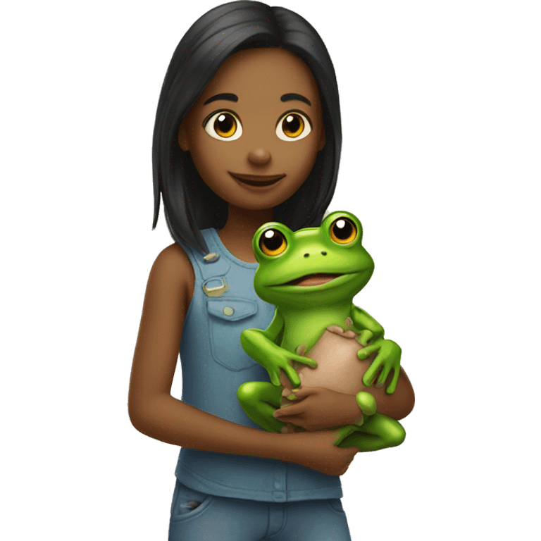  Girl with a frog emoji