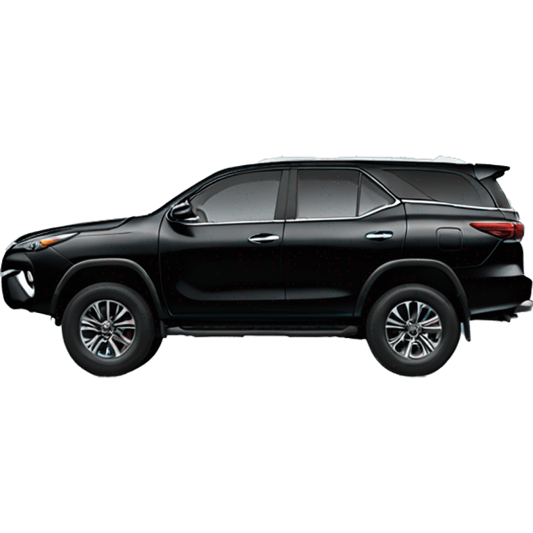 Black toyota fortuner emoji