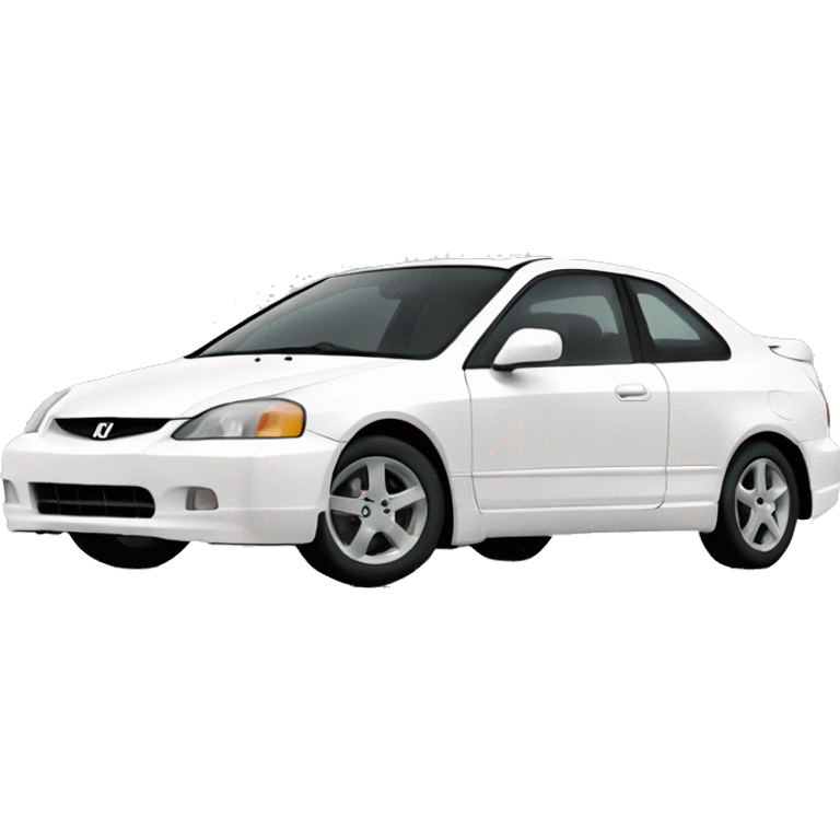 2003 white honda civic  emoji