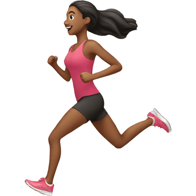 women running emoji