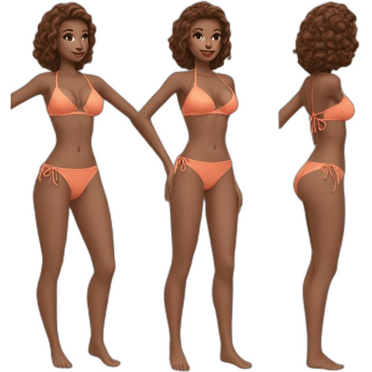 Lovely Bikini model glamour emoji