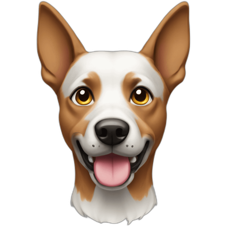 Canicross dog with pointy ears emoji