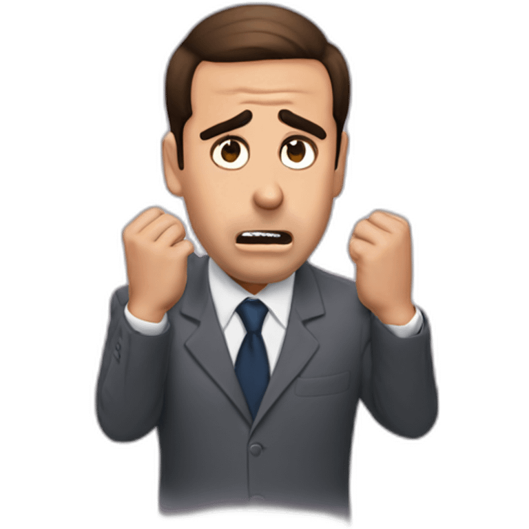 micheal scott slaping his face emoji