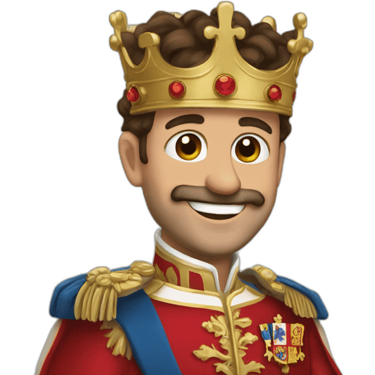 Happy King of Spain emoji