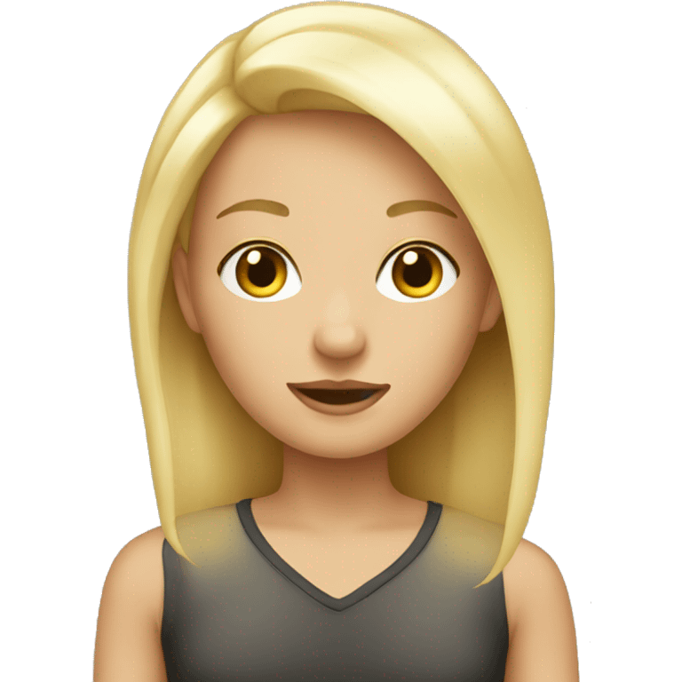 blonde girl emoji