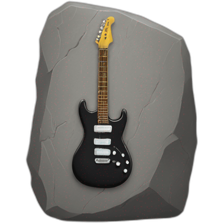 Rock with guitar emoji