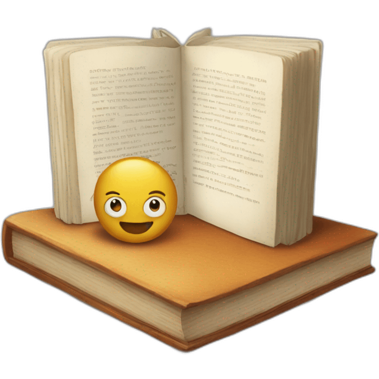 the book is on the table emoji