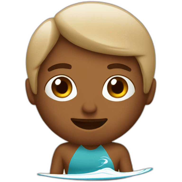 A surfer in cappuccino  emoji