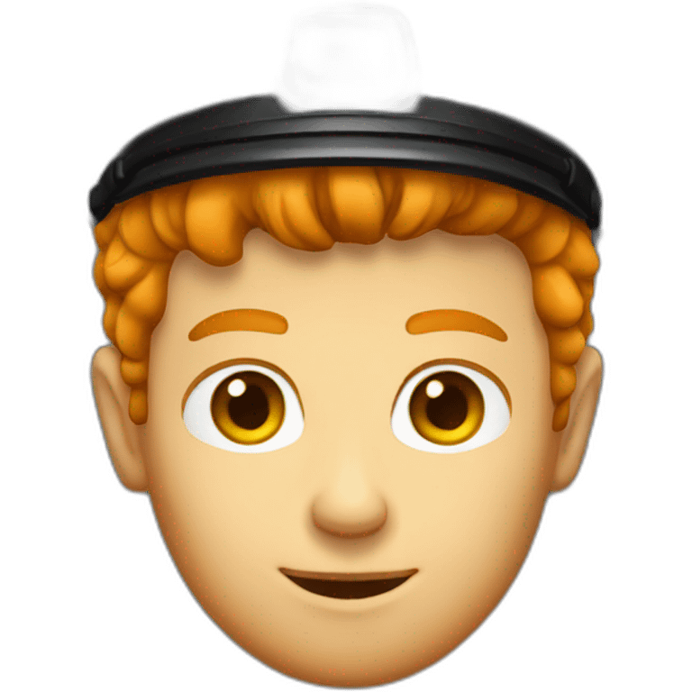 ginger man taxi driver emoji