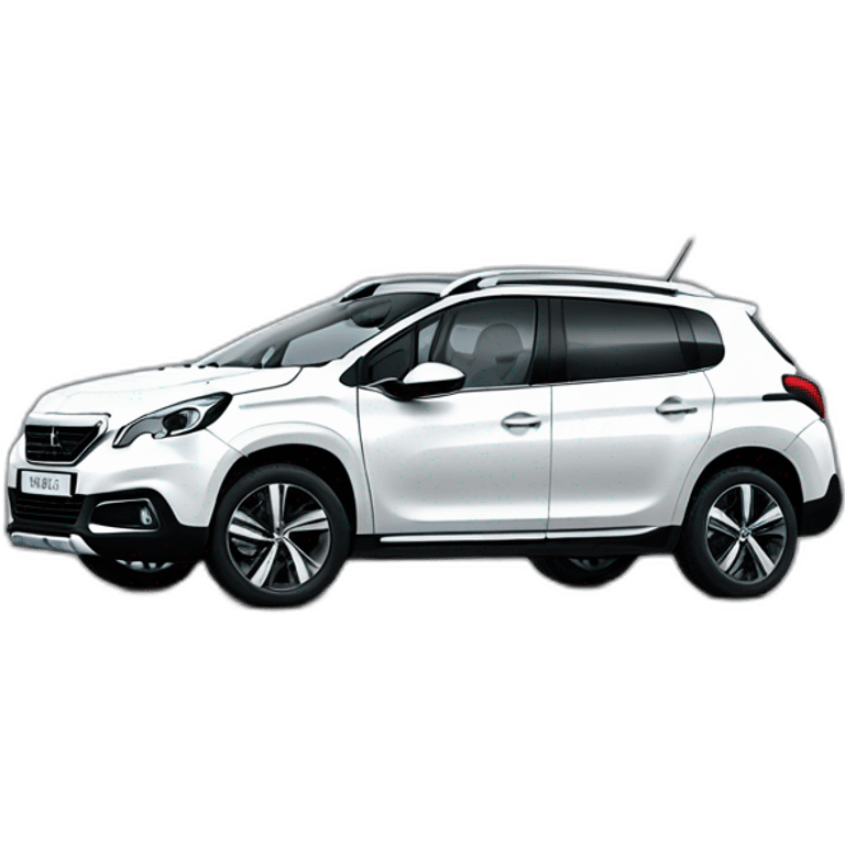 Peugeot 2008 White sport emoji