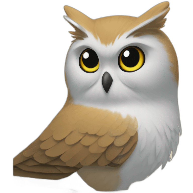 Chat sur oiseau emoji