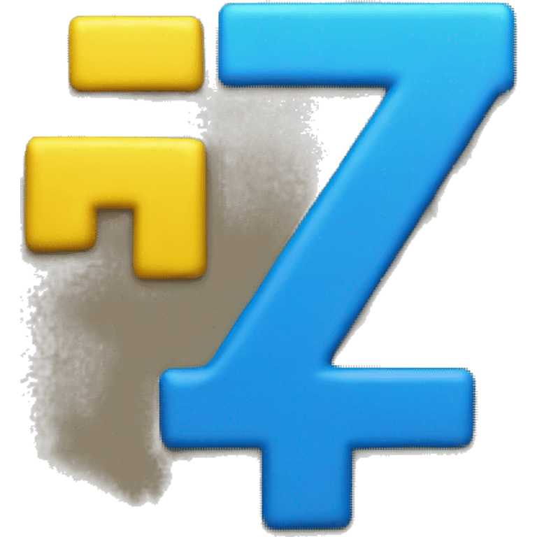 a yellow z and a blue p emoji