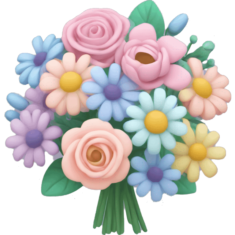 pastel flower bouquet emoji