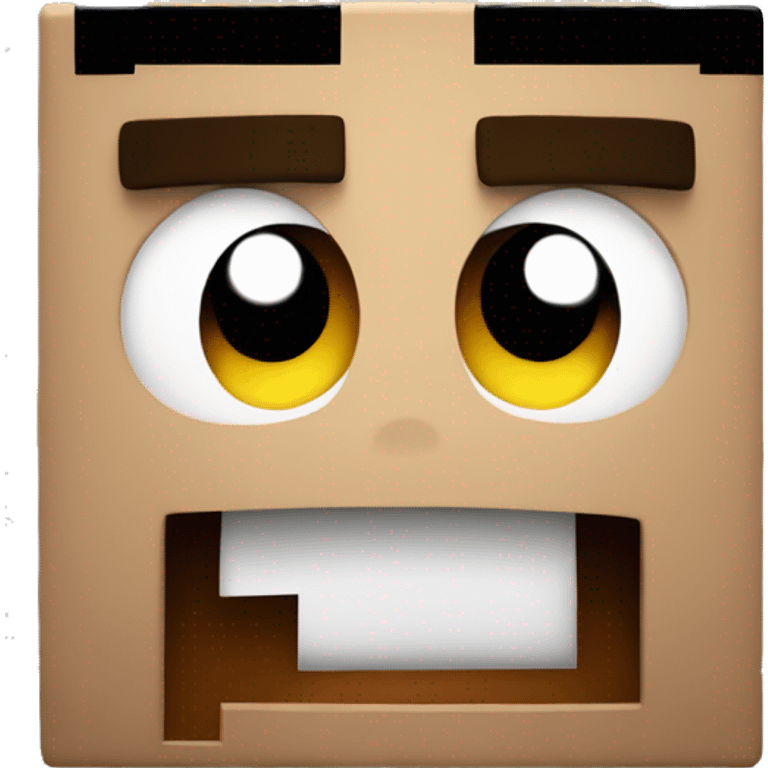 minecraft shocked face emoji