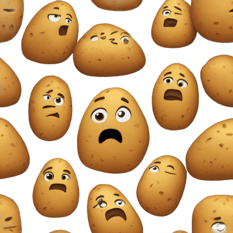 Sad jacket potato emoji