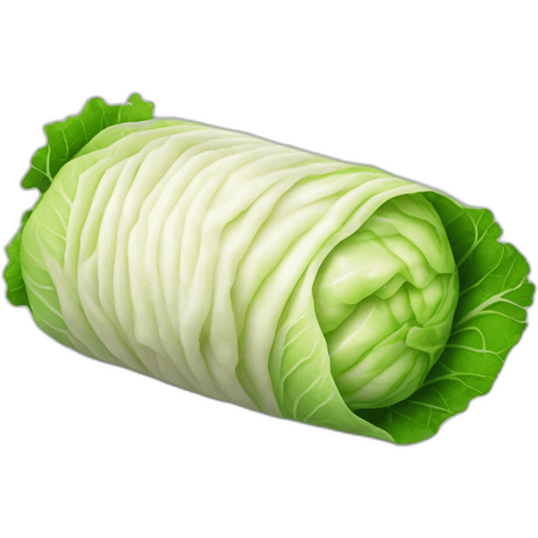 Rolled cabbage with minced meat inside emoji