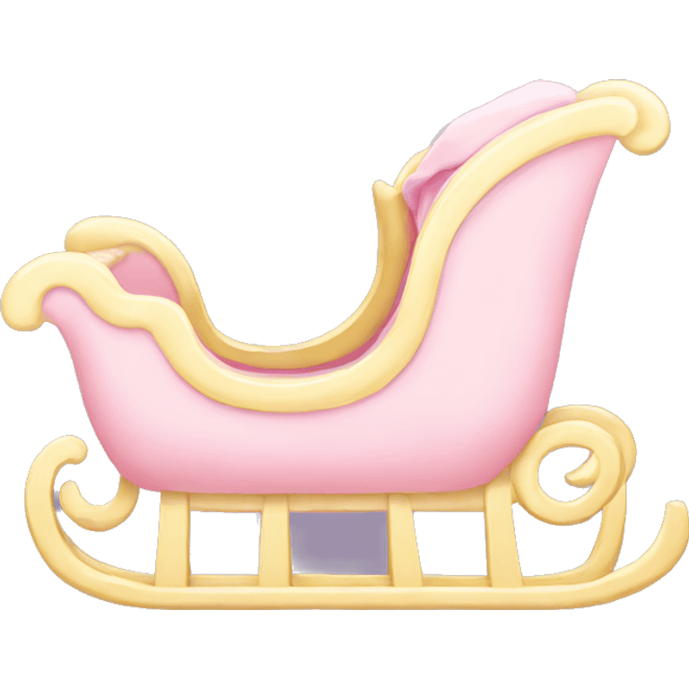 light pink sleigh emoji