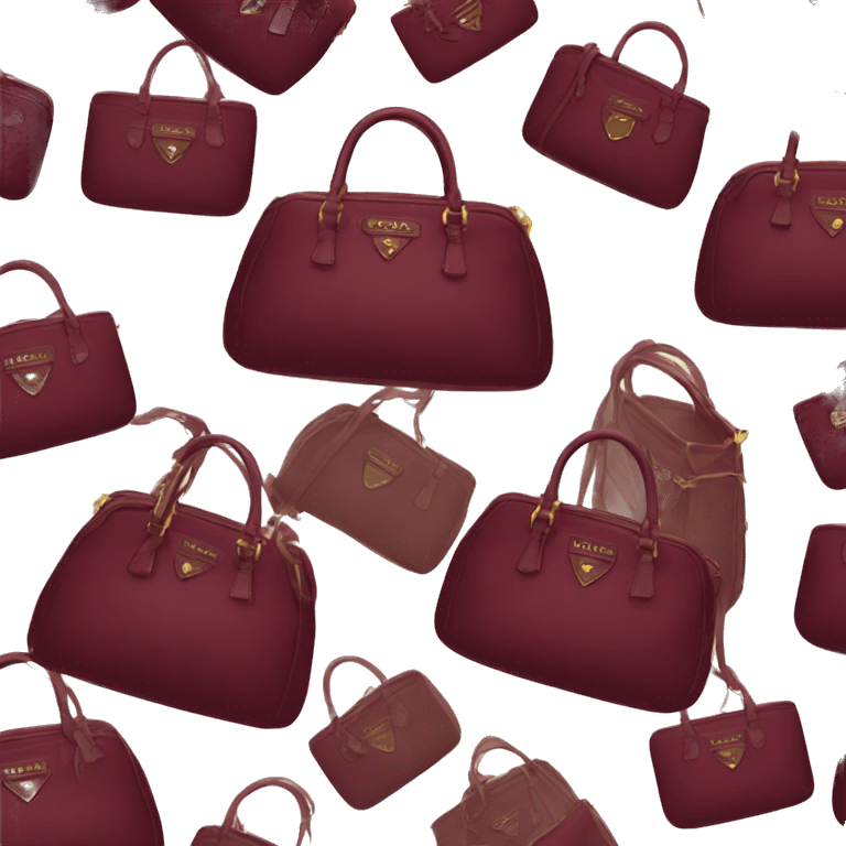 Prada bag Burgundy emoji