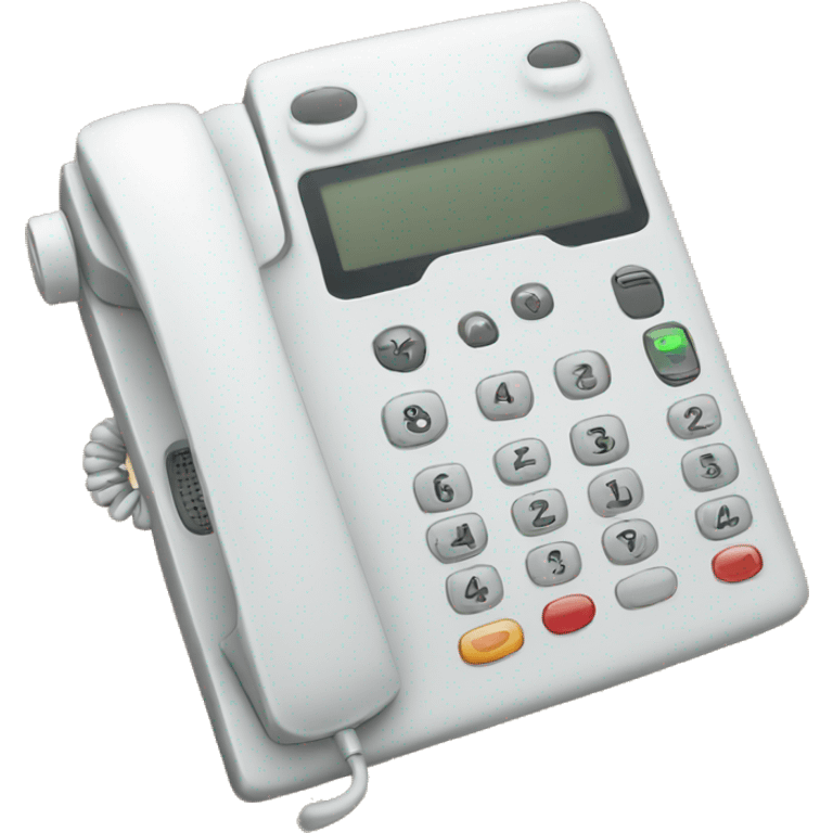 white telephone reciver emoji