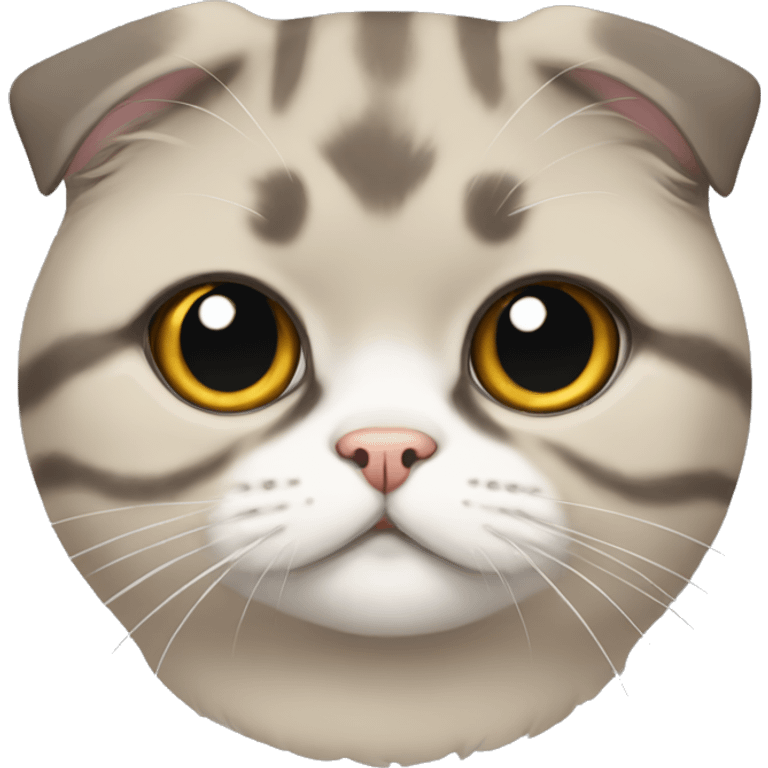 Scottish fold cat emoji