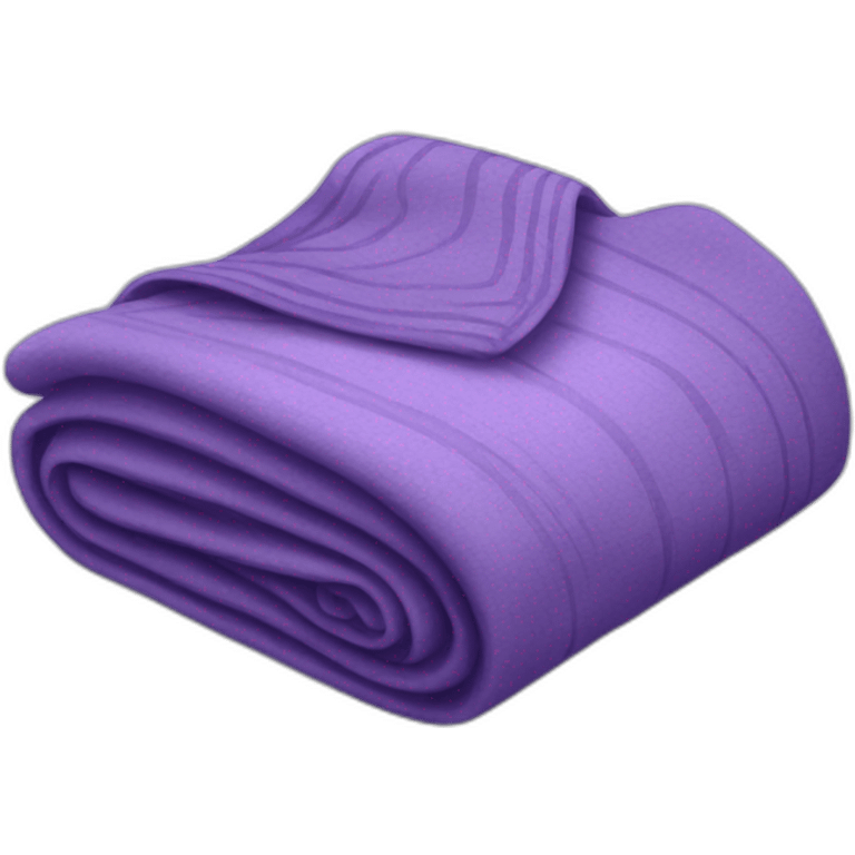 A violet folded blanket emoji