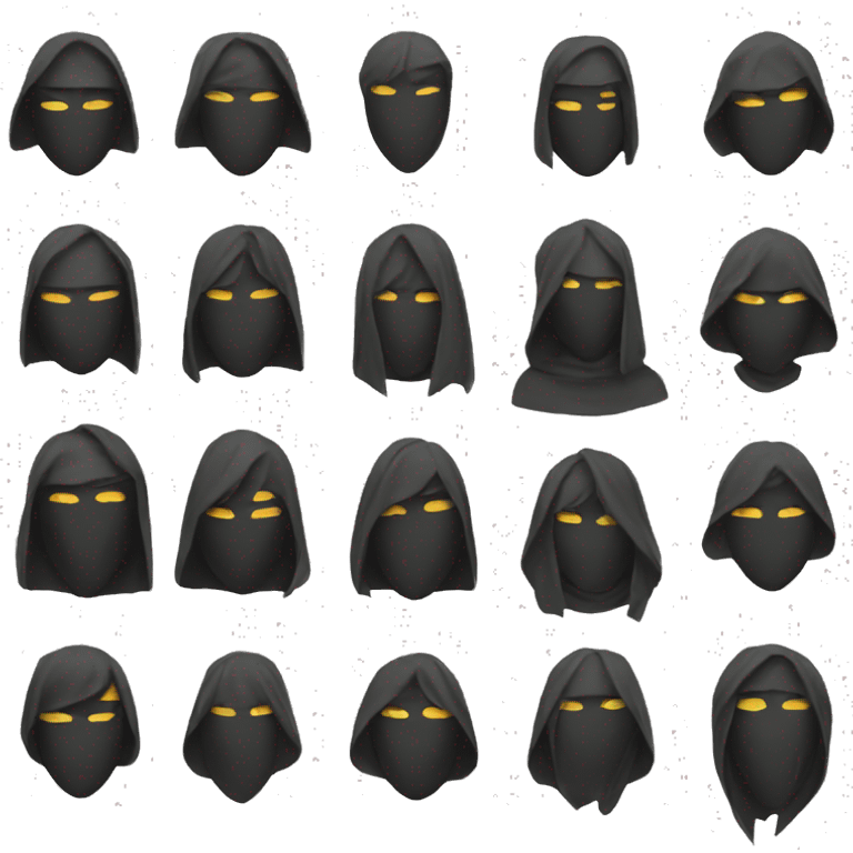 faceless masks' emoji