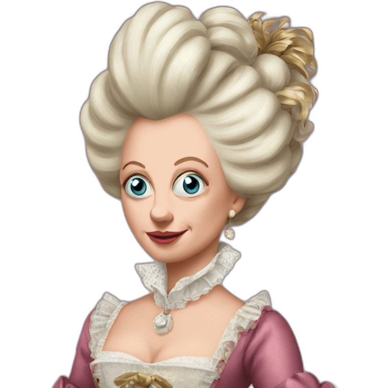 crazy eyes Marie Antoinette emoji