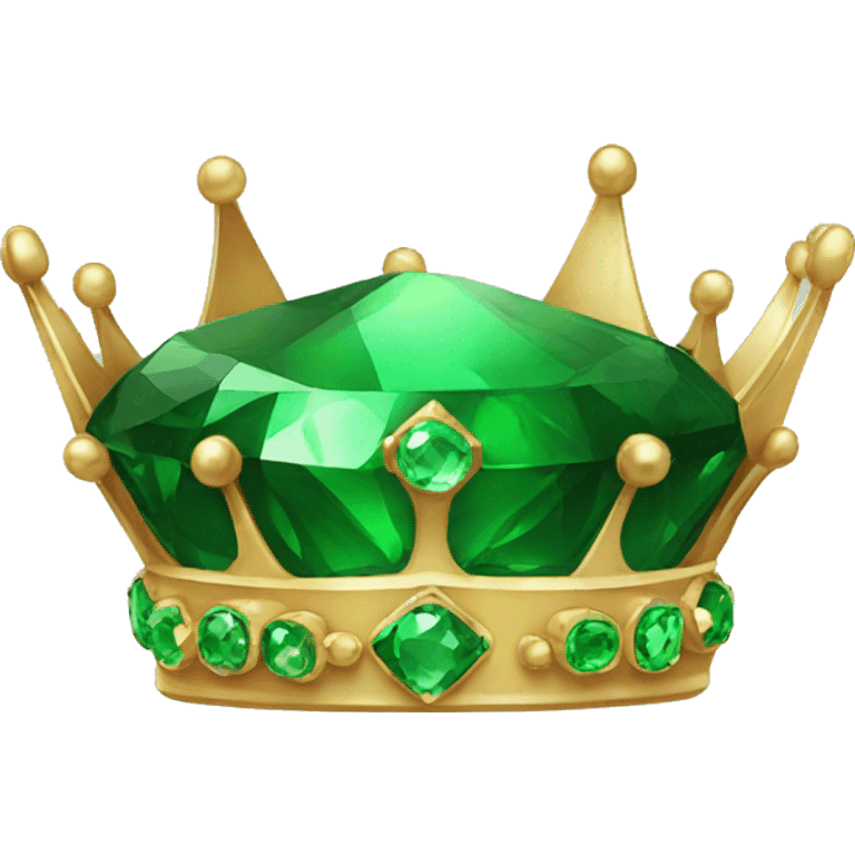 green gem crown emoji