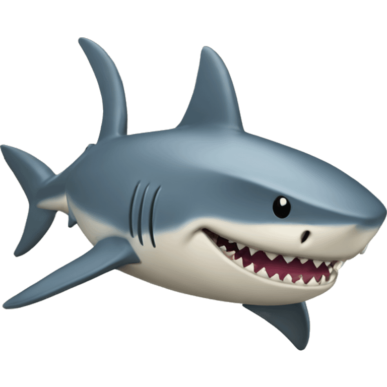 shark holding map emoji