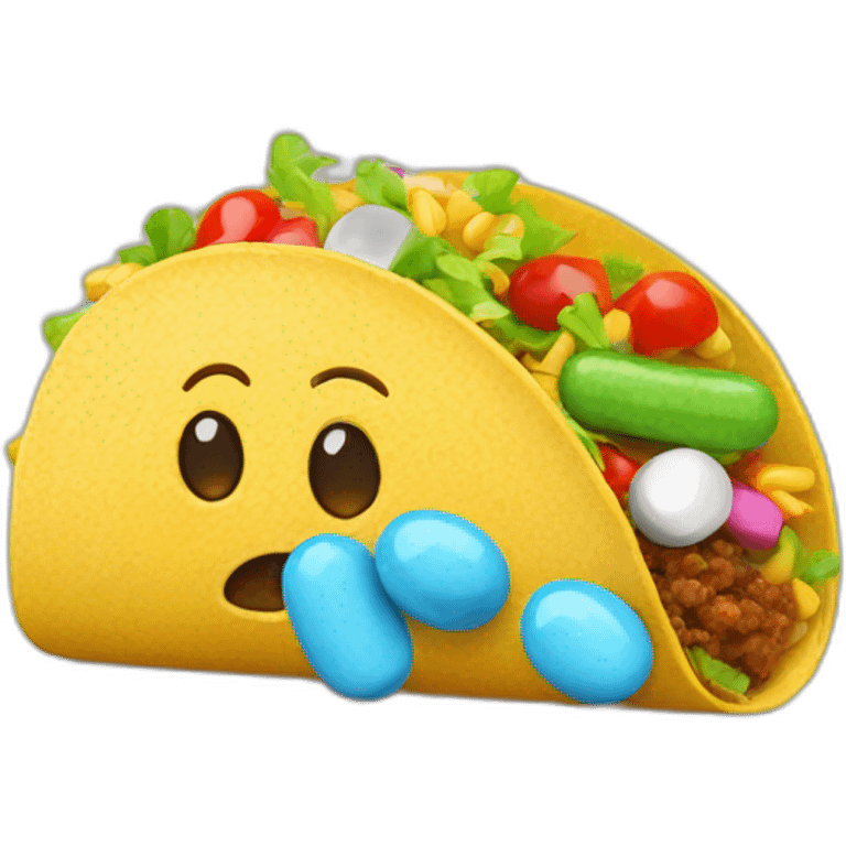 taco with pills emoji