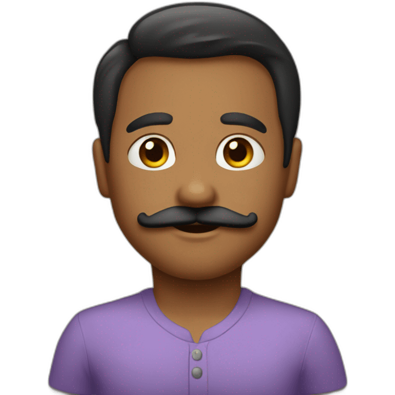 Bebê bigode emoji