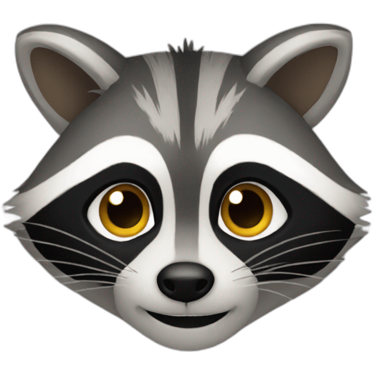 Raccoon face emoji