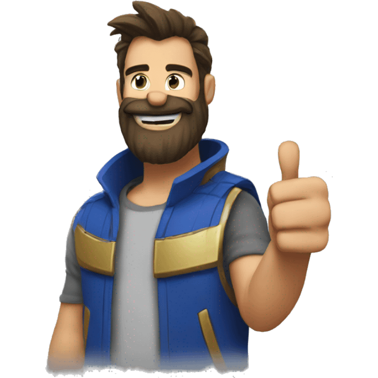 bearded sonic - thumbs up emoji