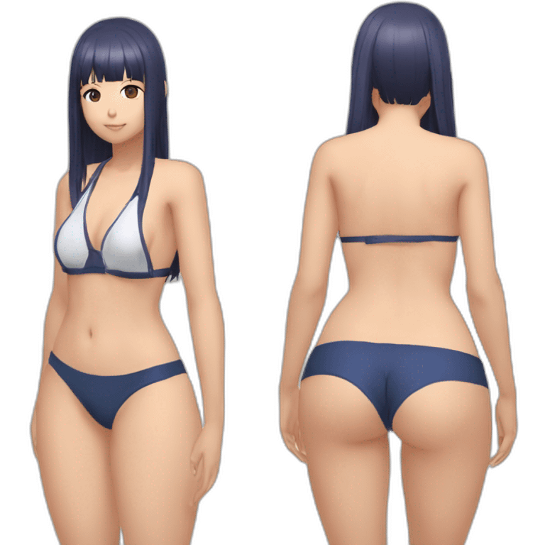 hinata hyuga full body pawg micro bikini back focus emoji