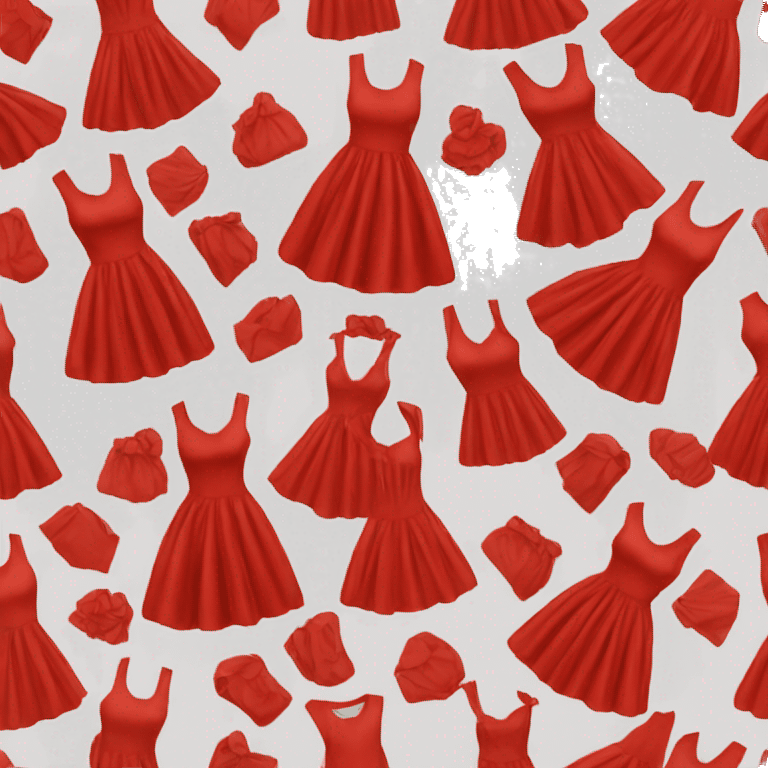 a red dress piece of clothes item only emoji