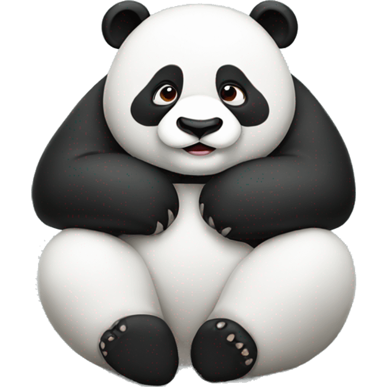 Lazy panda emoji