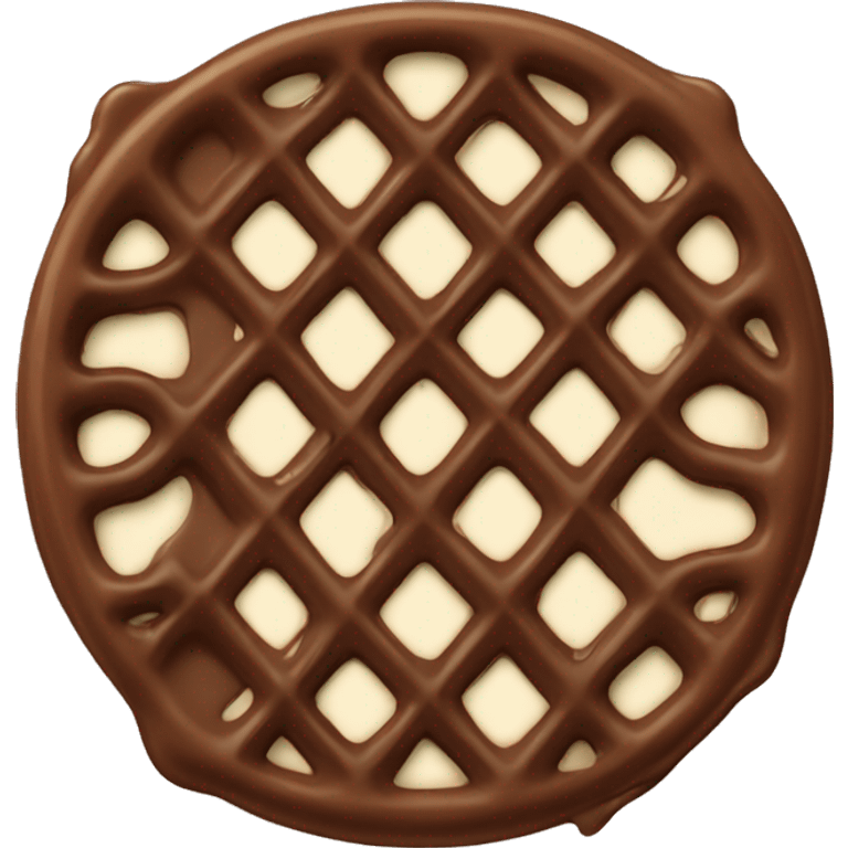 chocolate waffle emoji