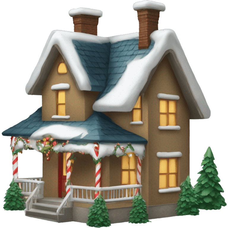 Christmas house emoji