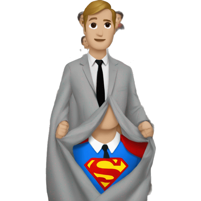 superman dress inside lawyer emoji